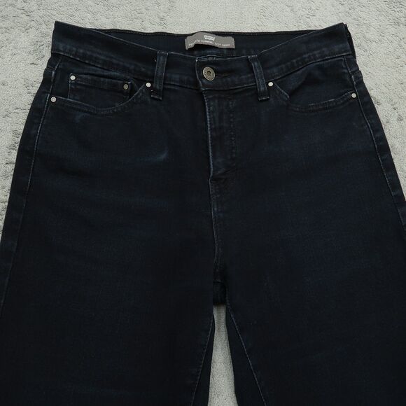 Levi's 512 Jeans Women's Size 10M Dark Blue High-Rise Slimming Skinny 32" inseam - Picture 12 of 16